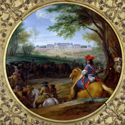 Ansicht des Schlosses von Versailles im Jahr 1669 von Adam Frans van der Meulen